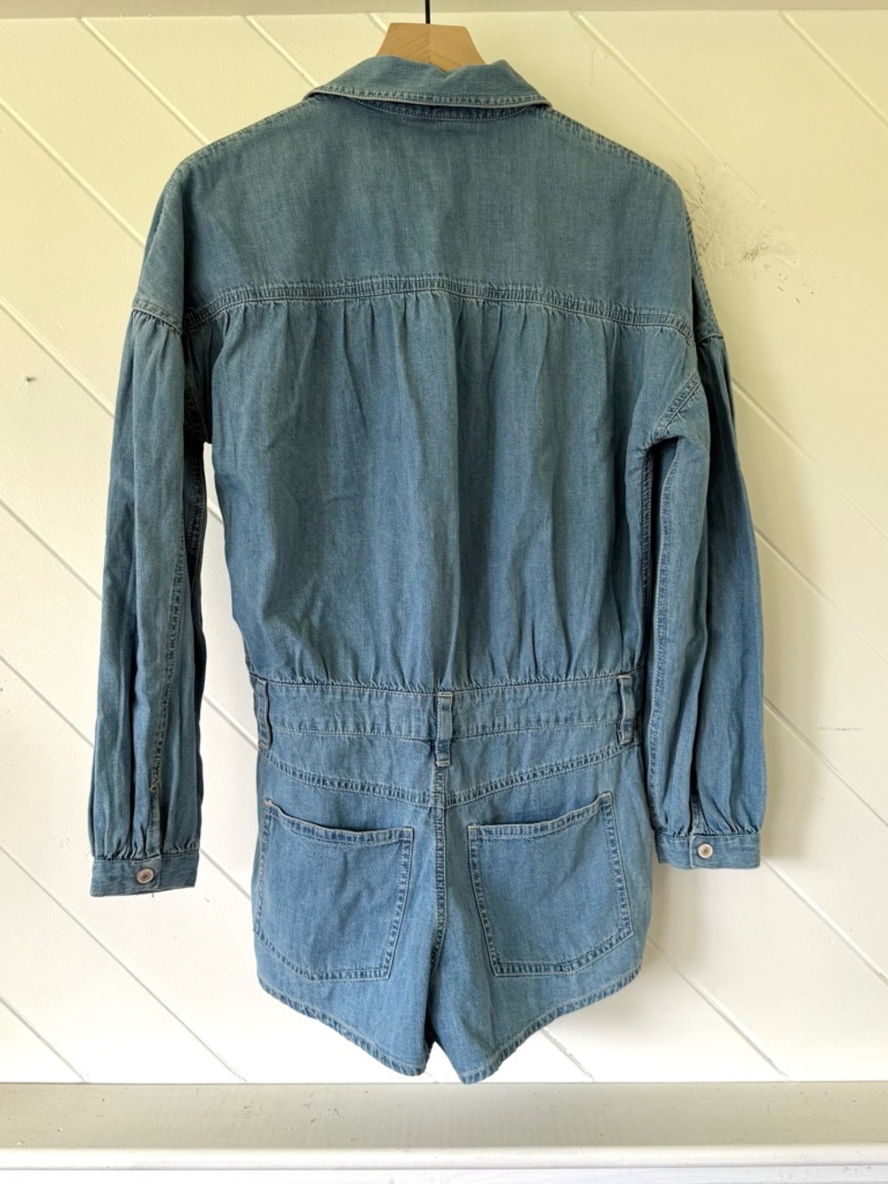 Free People jean short jumpsuit - Picture 3 of 10